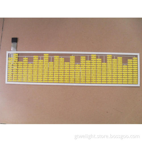 Yellow Light EL Equalizer Sticker with 12V Inverter